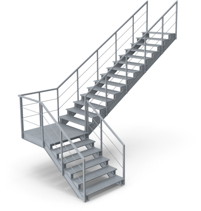 industrial staircase
